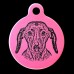 Dachshund Engraved 31mm Large Round Pet Dog ID Tag